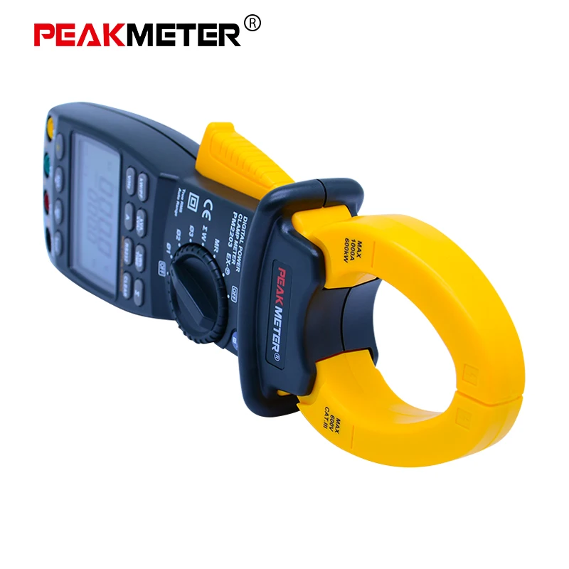 С RS232 интерфейс 9999 рассчитывает авто-диапазон True RMS цифровые 3-ех фазовое питания клещи