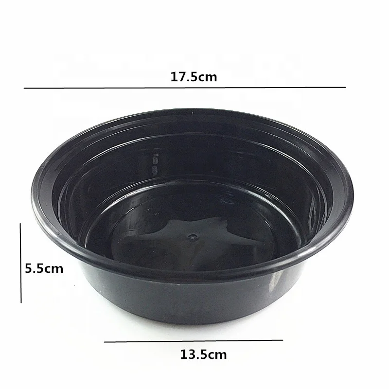 750ml 28oz PP Disposable Round Plastic Takeout Containers Food Packaging Box