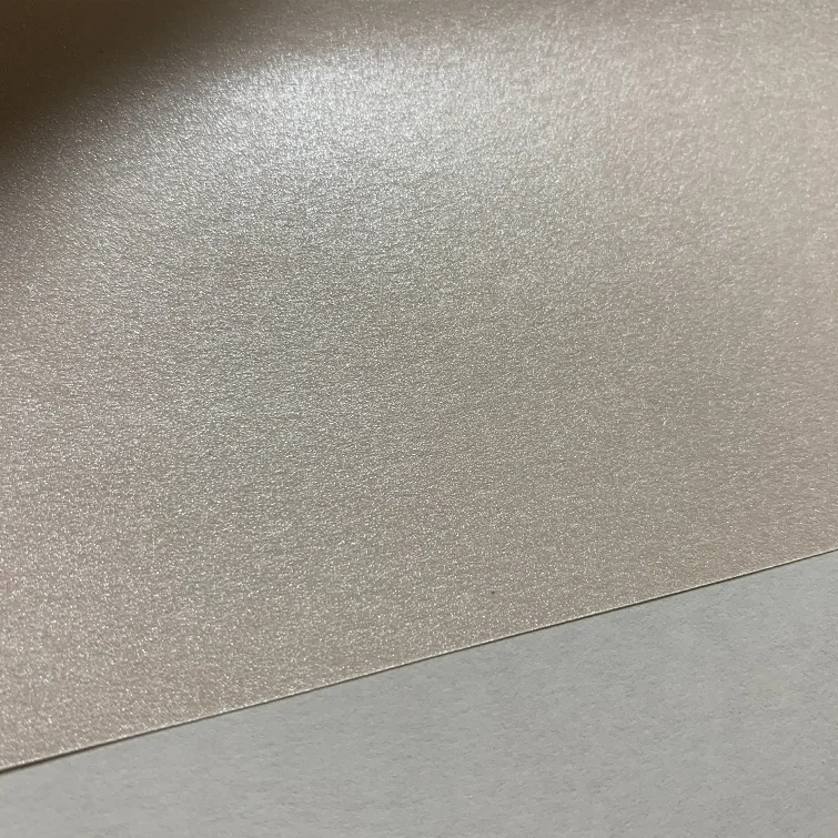 factory price double side120g pearl metallic paper for wrapping jewelry gift box