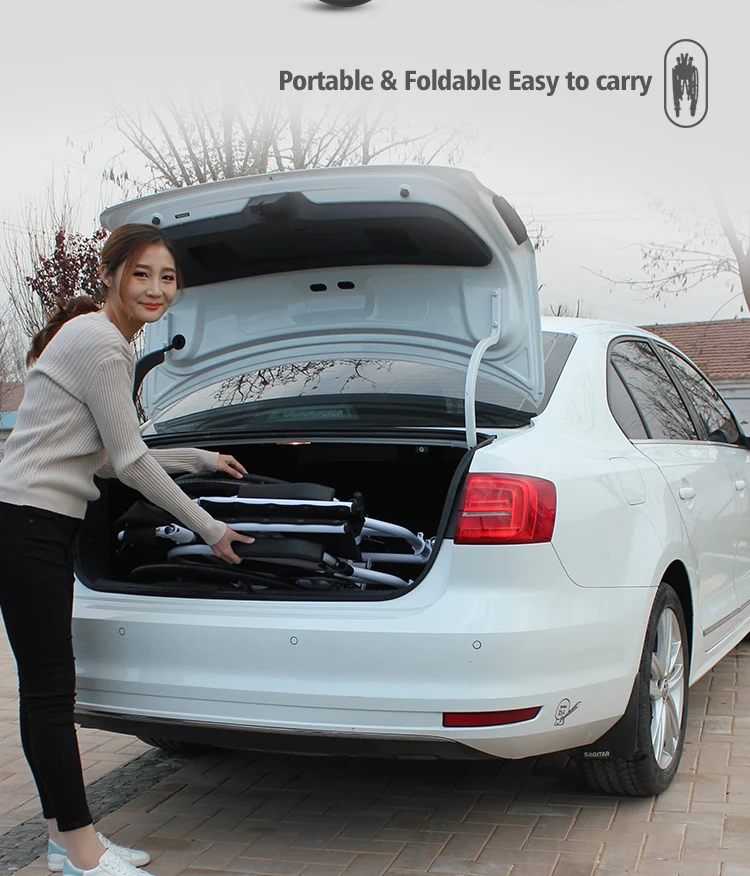 Manufacturers good quality excellent big tires foldable lightweight wheelchair