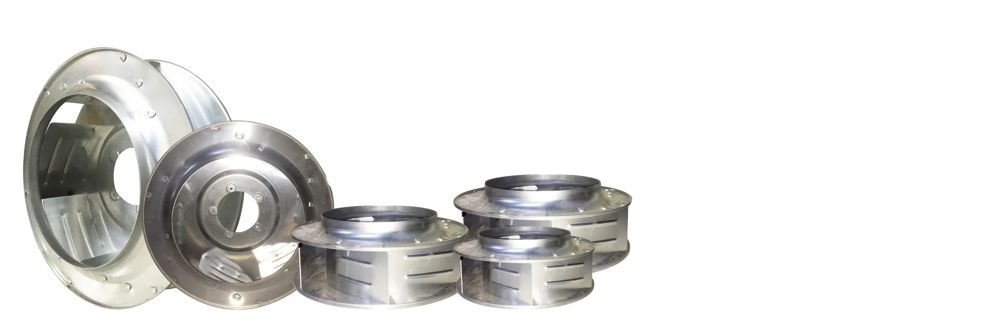 ventilation aluminum Impeller Backward Curved Centrifugal fan blower customize fan wheel factory direct sale