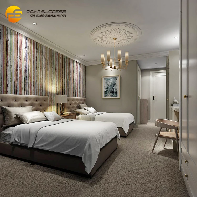 Высокое качество 5 звезд marriott High gloss полный набор twin размеры hotel suite deluxe для спальни мебель