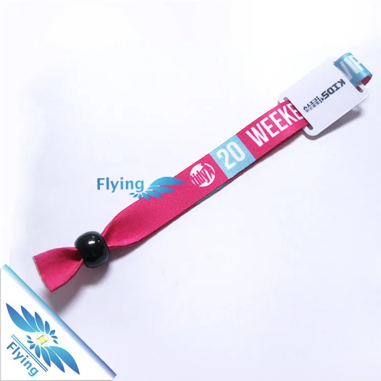 Unique QR Code Festival RFID Fabric Wristband / Bracelet for Music Event