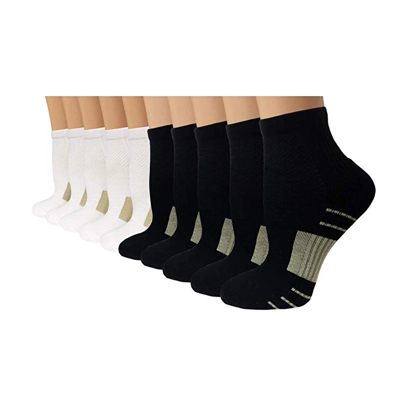 AJ 19383 Custom Cotton /Bamboo Athletic Cushion Sport Arch Support Padded Ankle Running Socks