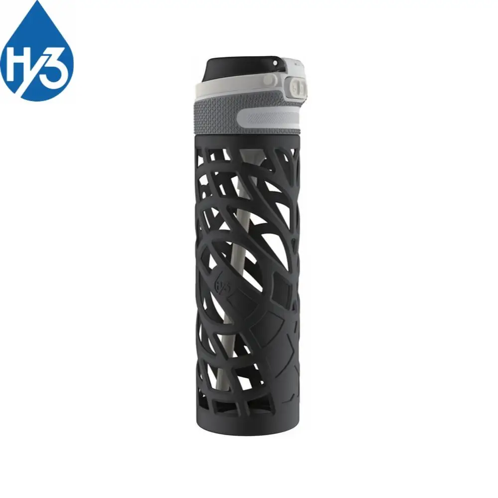 
Hy3 borosilicate glass sip drinking water bottle jar 