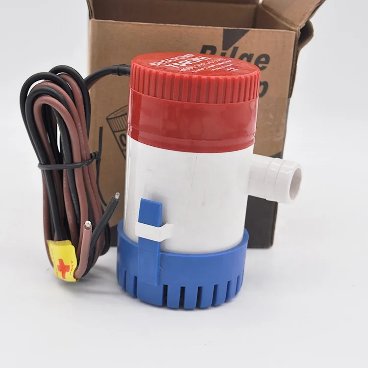 Автоматический погружной откачивающий водяной насос, 12 В/24 В 750 Гал/ч, с Поплавковым переключателем, Электрический погружной насос