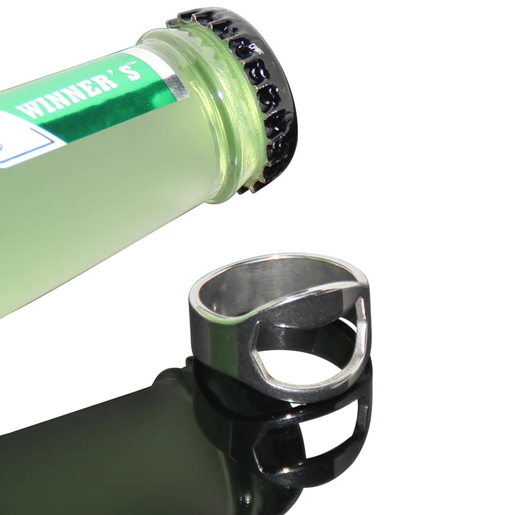 
Wholesale Finger Beer Opener Stainless Steel Metal Ring Bottle Opener 