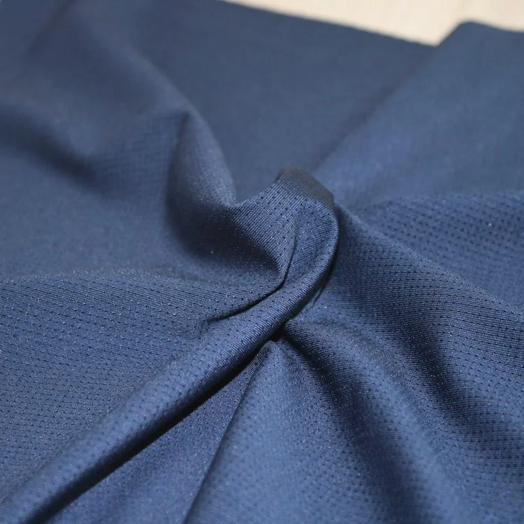 90% polyester 10%spandex elastic jacquard eyelet knitted fabric for sportswear