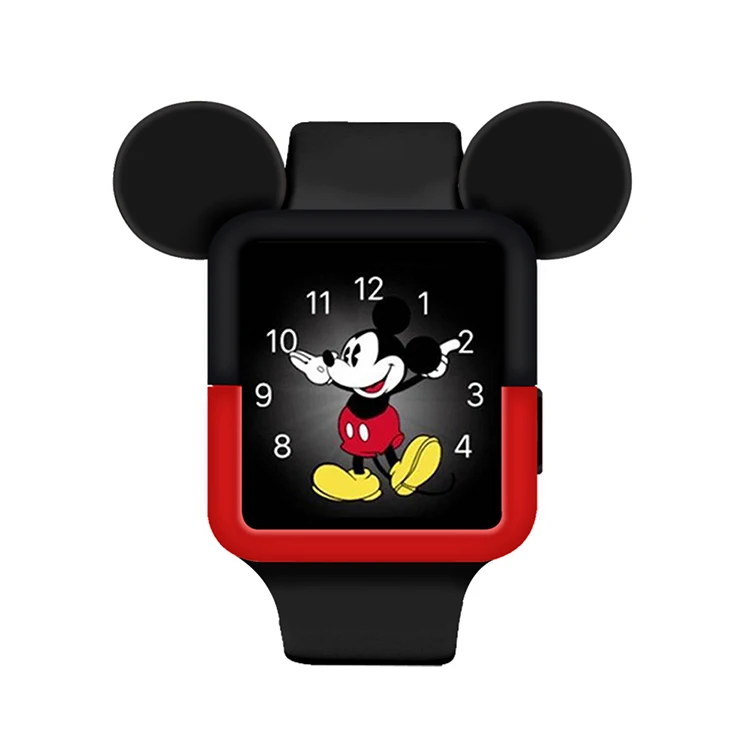 
Fashion Cute Cartoon Mickey Ears Cover Soft Silicon Protective Cover For iWatch Case 