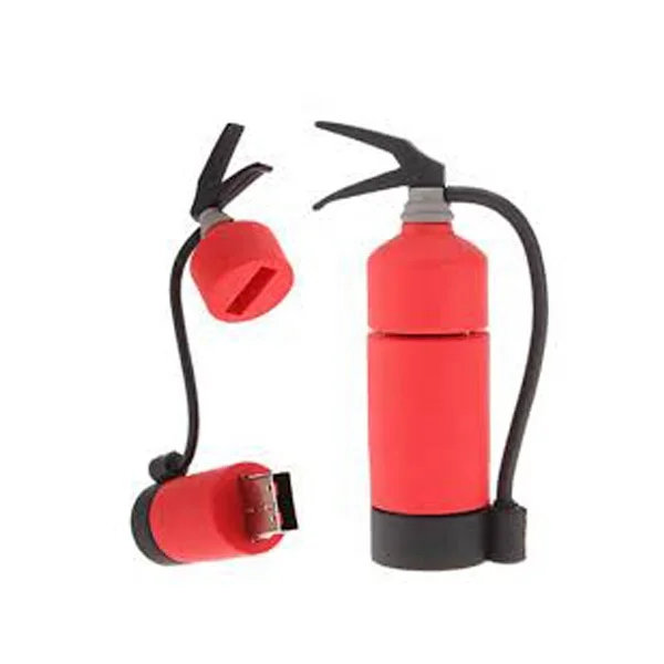 Fire Extinguisher Shaped Usb Flash Drive Best Promotional Custom Design Soft PVC High Speed USB 2.0 Plastic Printing Stock,new