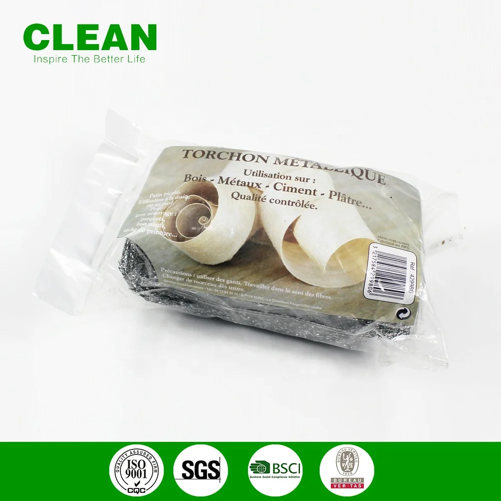 Kitchen Sink Stainless Steel Sponges Scrubbers Wire Cleaning Ball Dish Washing Scrub Pad Metal Scrub Sponge House Cleaning Tool