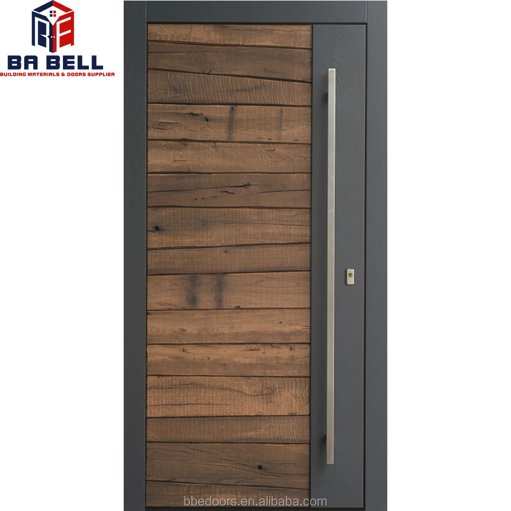 best price modern simple designs villa solid wood door indonesia for home