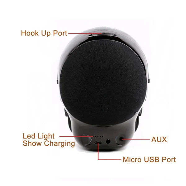 Cool Gadgets 2017 New Professional Wireless Soundbox Portable Skull Blue Tooth Speaker for Halloween Gifts