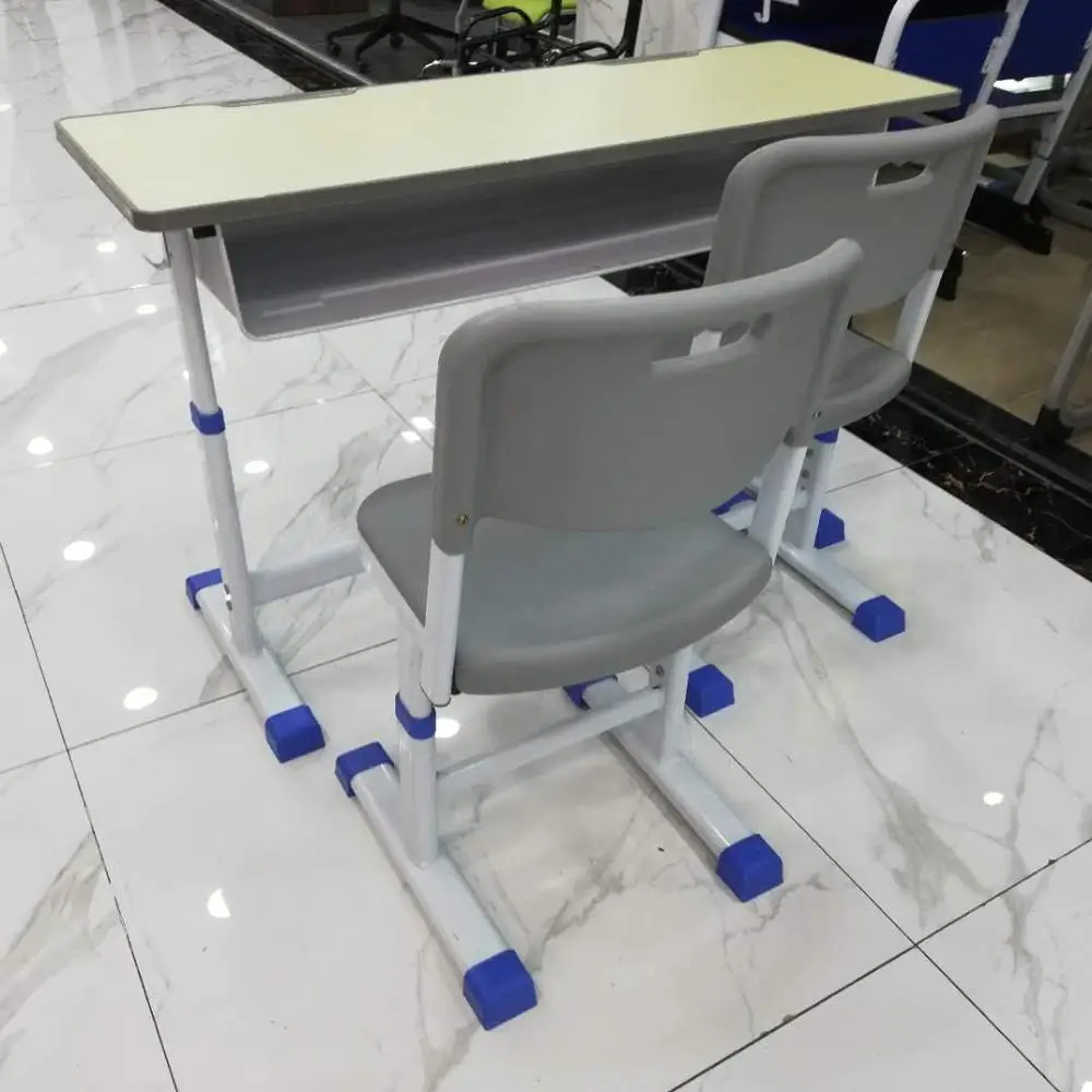 High-quality double school desks and chairs school furniture
