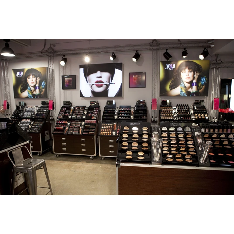 LUX Custom Shopping Mall High End Cosmetics Display Stand Cosmetic Showcase Cosmetic Display Cabinet