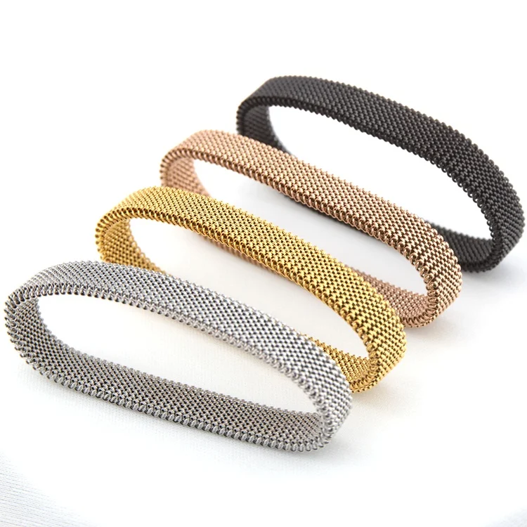 Bracelets, Bangles Jewelry Direct Factory Price stainless steel Elastic mesh bracelet for Men and Women