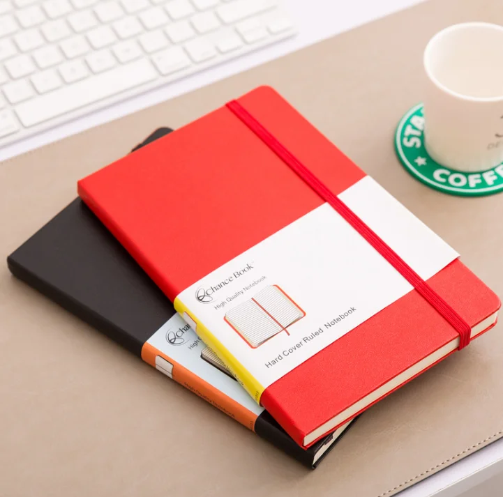 Твердый переплет стиль и подарок использование искусственная кожа тетрадь с резинкой ручка держатель