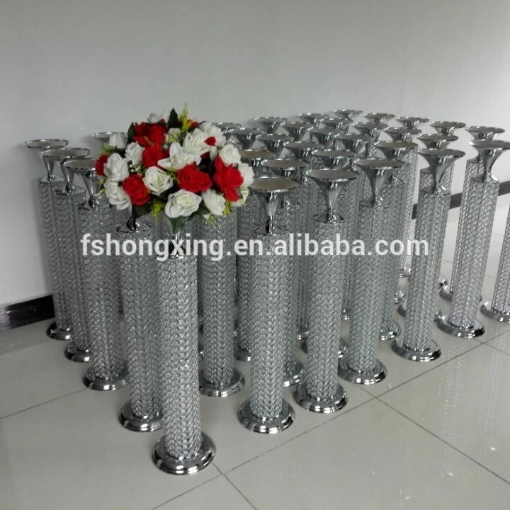 The latest crystal flower stand centerpiece for weddings