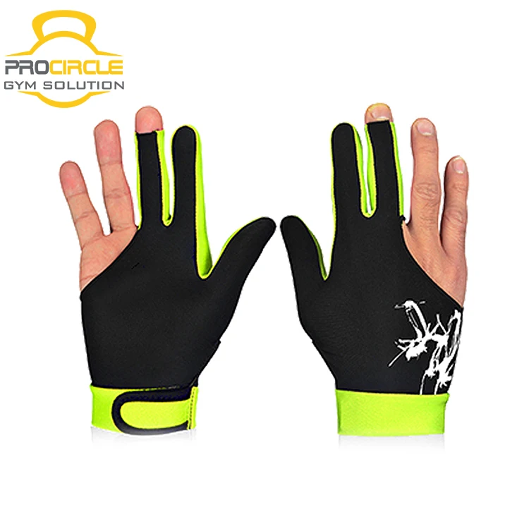 Wholesale 3 Fingers Pool Billiard Gloves