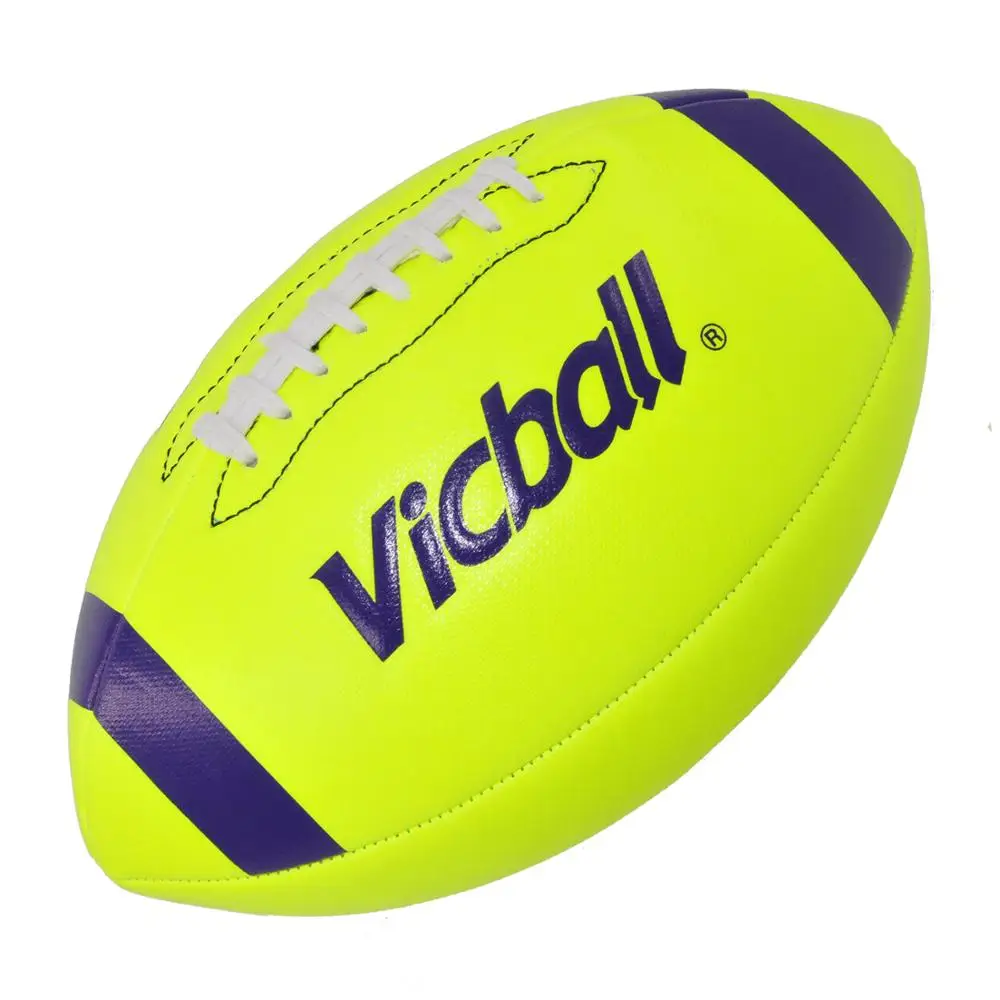 machine stitched pu pvc cheap OEM college training equipment balls supplies giveaways size 9 5 rugby american football ball