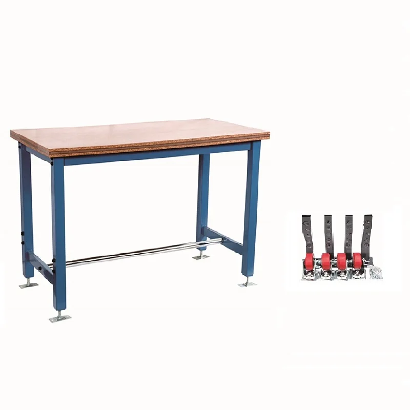 Лидер продаж, металлический верстак для магазина с регулируемой высотой