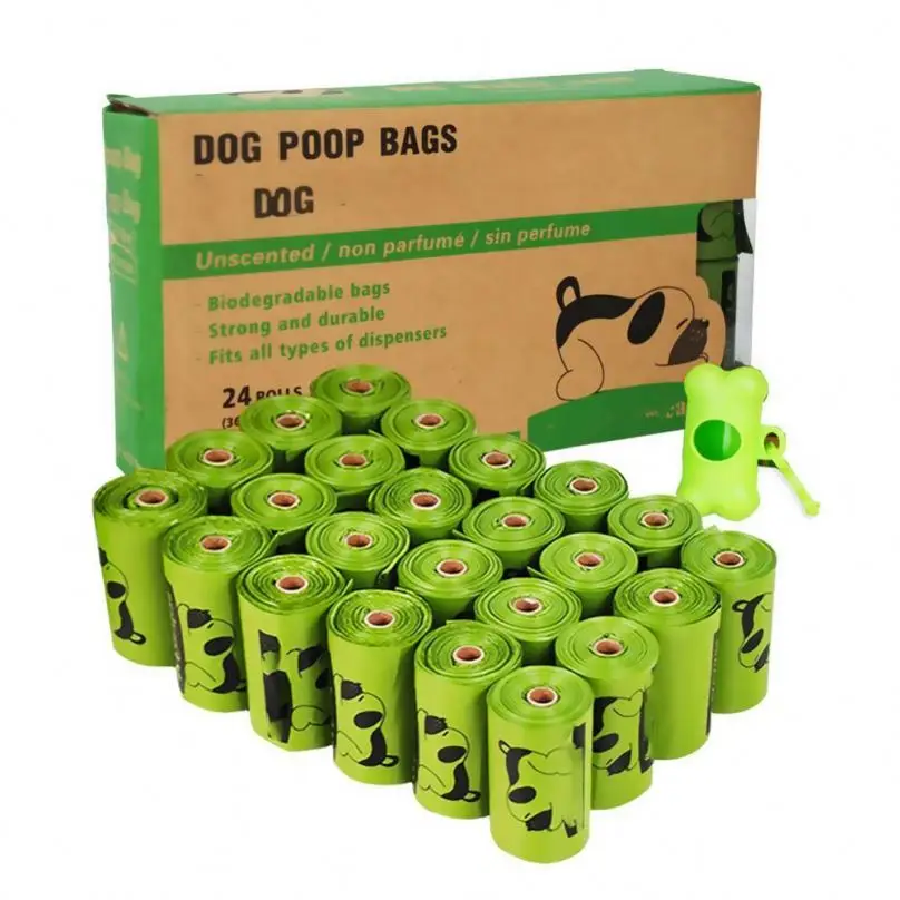 
Eco PLA Compostable Disposable Plastic Doggy Degradable Christmas Corn Starch Eco Friendly Biodegradable Dog Poop Bag 