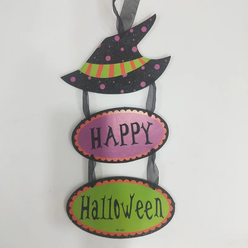 
cardboard Halloween Pedant The Witch Is In Home Wall Door Ornaments for Halloween Ghost Party Decoration 