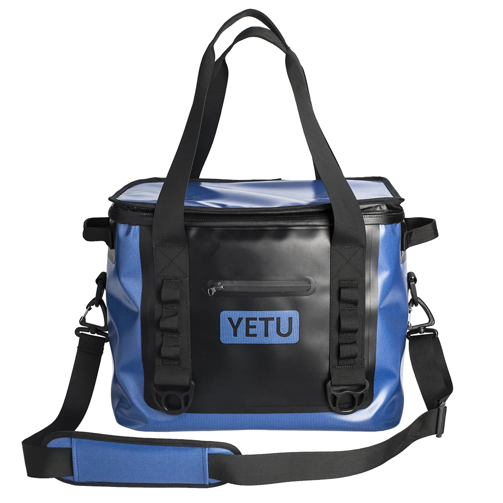 Extra Large Insulated Water Bottle 6 Can Cooler Bag for Meat Thermal Food Waterproof Letter Nylon