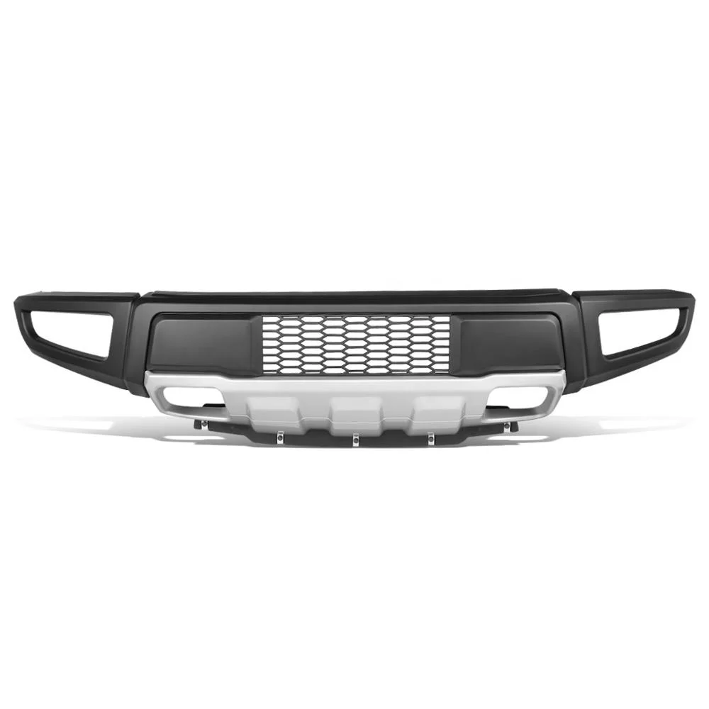 
 Передний Нижний Бампер ABS с противоскользящей пластиной серебристого цвета для F150 15-17  