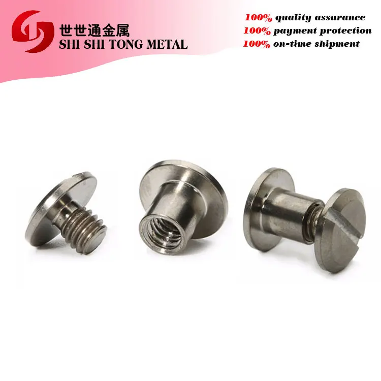 Fasteners Aluminum Post Binding Supplies Professional Custom Portfolio Scrapbook Paper Screw