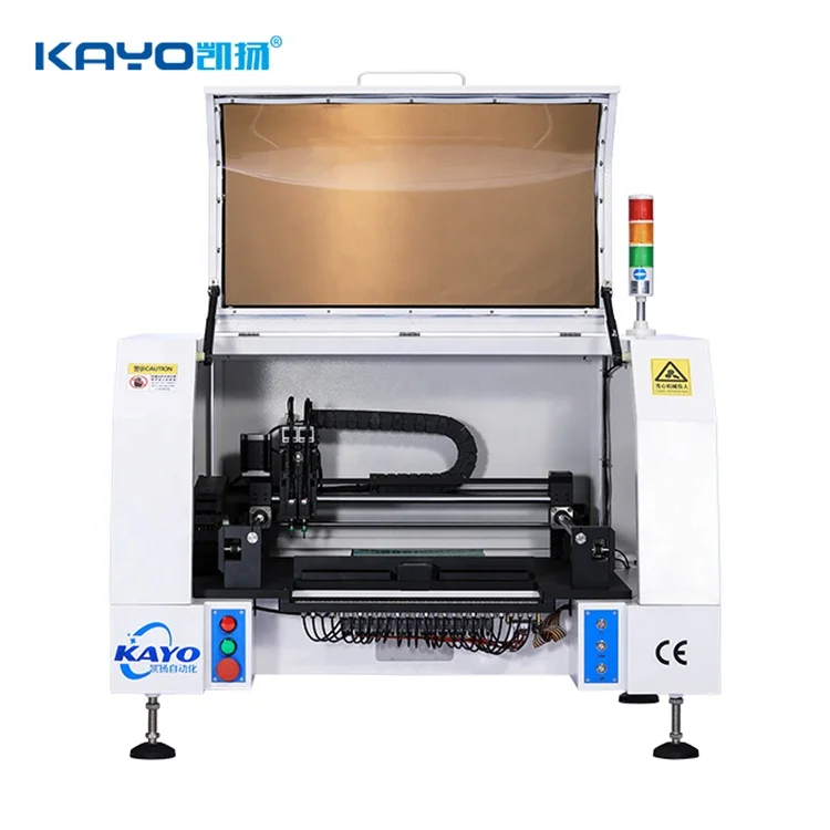 High Precise Small Tabletop 2 Nozzles SMT Machine Automatic Visual LED Pick and Place Machine Factory Price