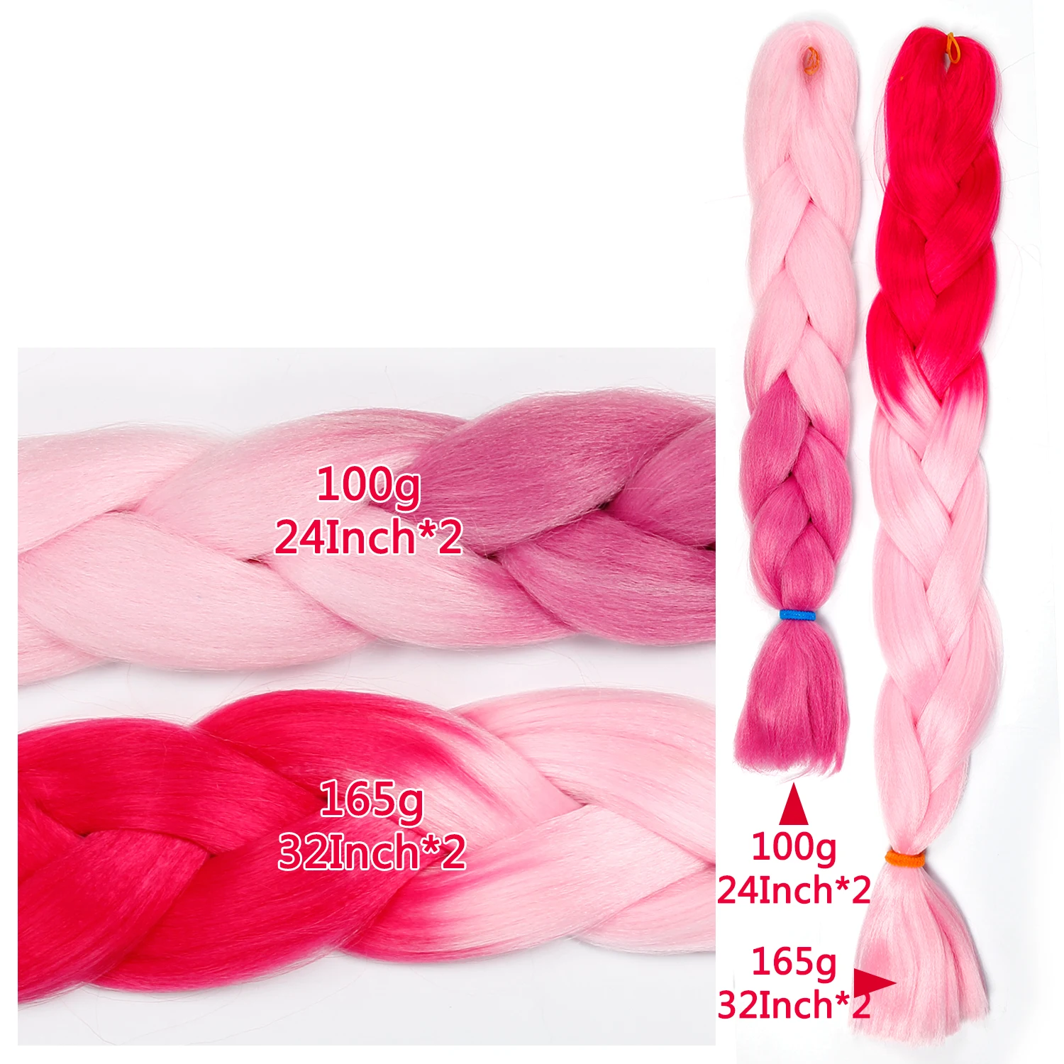 
colorful braiding hair kankalon braiding hair wholesale and jumbo braiding hair wholesale For African Synthetic Crochet braided 