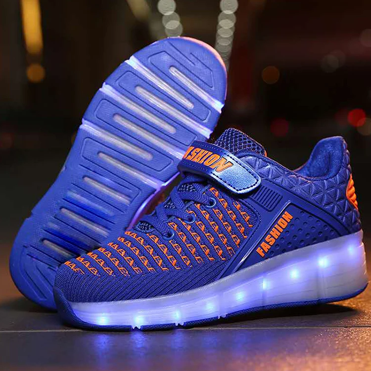 
Low Price Children Led Light Up Casual Roller Shoes With 1 wheel For Sale 