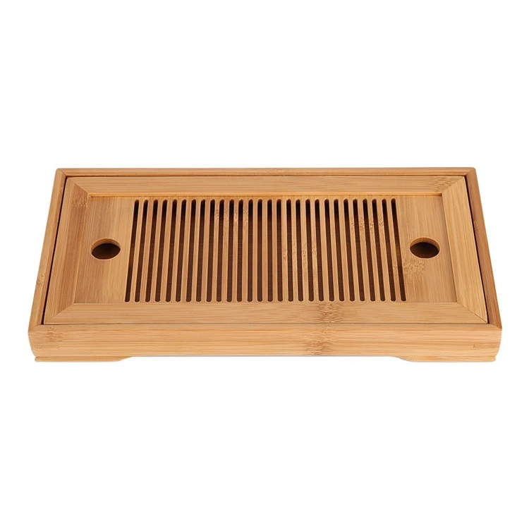 Serving  Tray for Table, Chinese Gongfu Tea Bamboo Tray