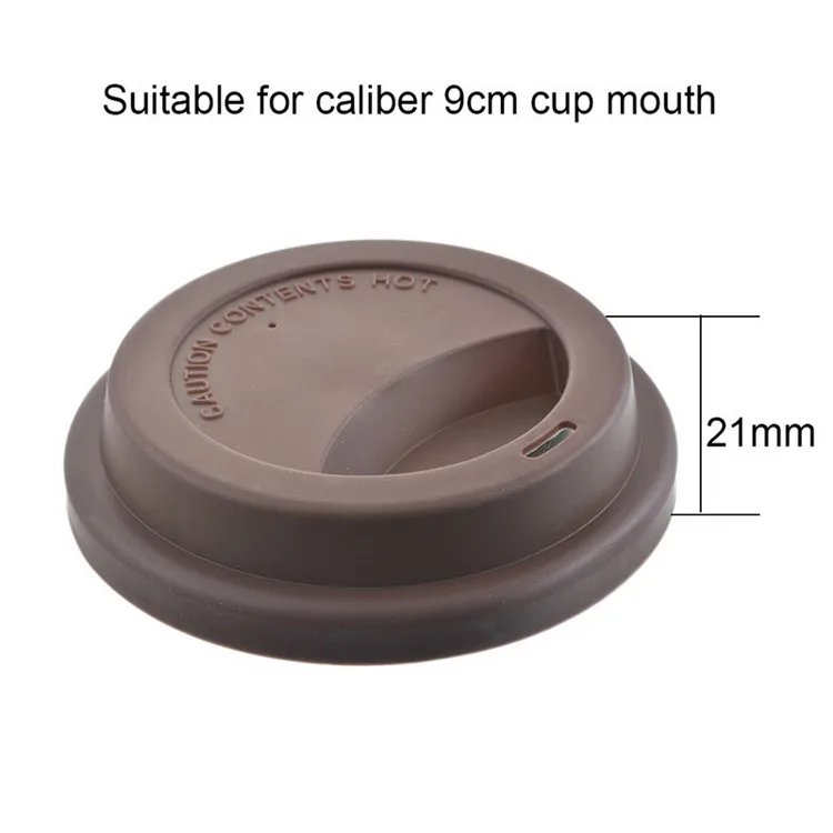 Custom silicone rubber dome universal reusable coffee cup lid cover