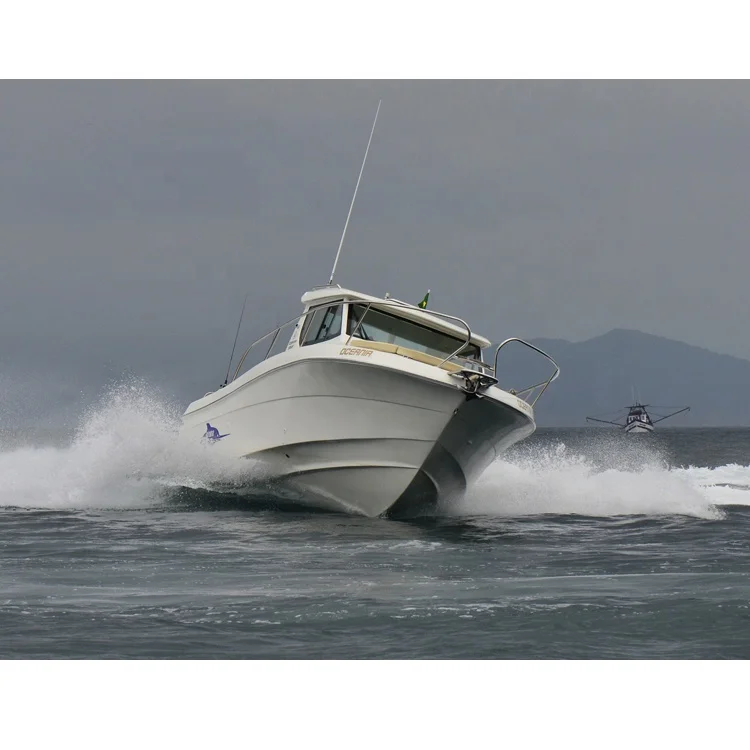 32WA sport fiberglass speed fishing boat cabin boat motor yacht support for custom