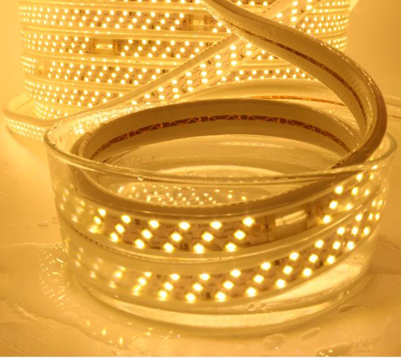 220V LED strip lights SMD2835 for home Led strip lighting 220V decoration 100m flexible led tape light 180led IP67 strip 110V