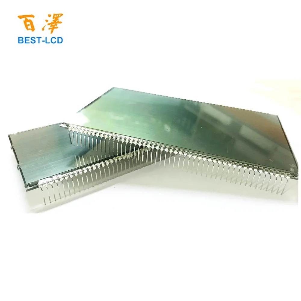 66 LCD Custom Size Monochrome 2 rows of 7 Segments 6 digits 96 pins LCD Panel Display for Fuel dispenser/Petrol Pump/Gas Machine