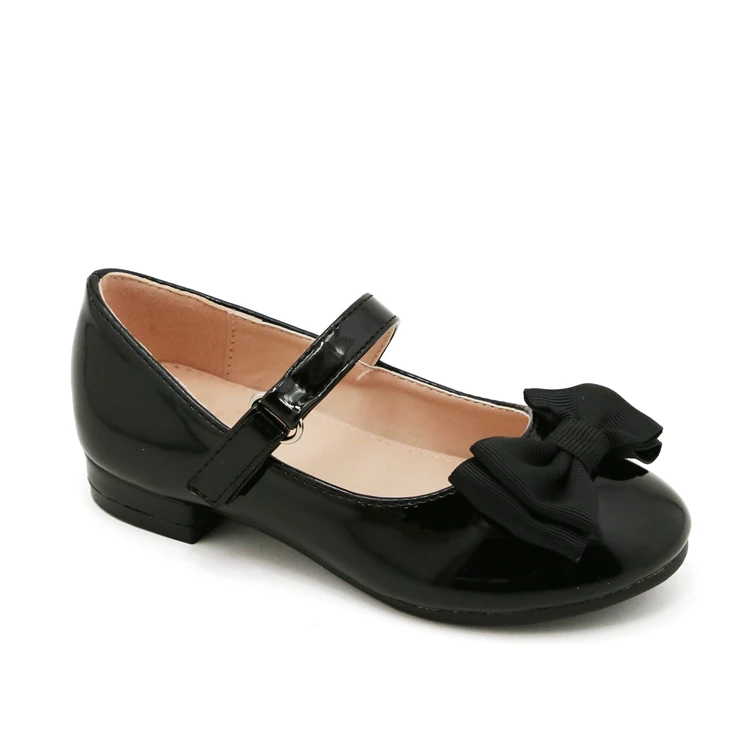 Chickita Wholesale Custom Children White AND  Black Girls Party Shoes Cute Girls Elegant Shoes