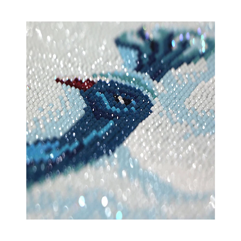Hot selling  handmade full drill adult children 5D DIY painting animal  diamond  oil painting canvas