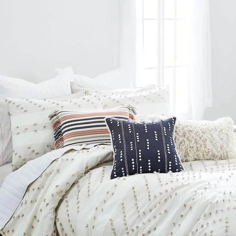 Luxury 100% Cotton Sheets Set - Soft Diamond Cal King Bed Sheet with Deep Pocket - Bedding Sets 4 Pieces