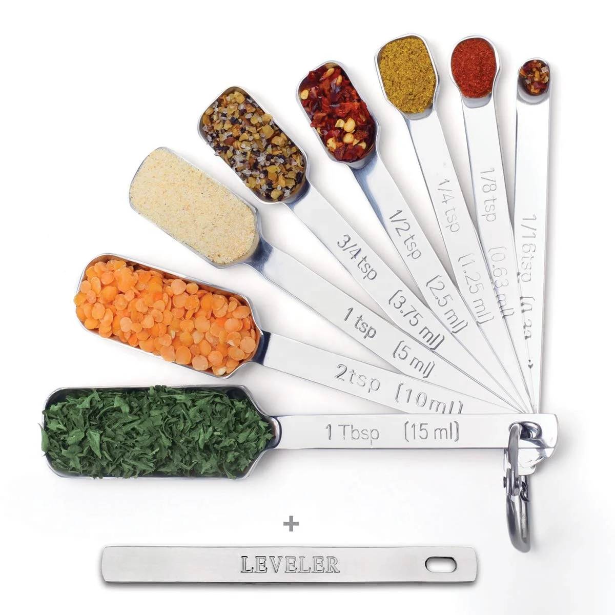 Магнитные мерные ложки и чашки с выравнивателем