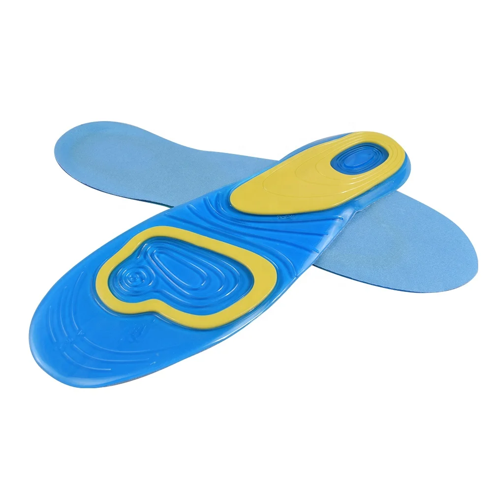ZRWD05 2019 New products shoe material pu foot pad gel active sport arch insole for flat feet