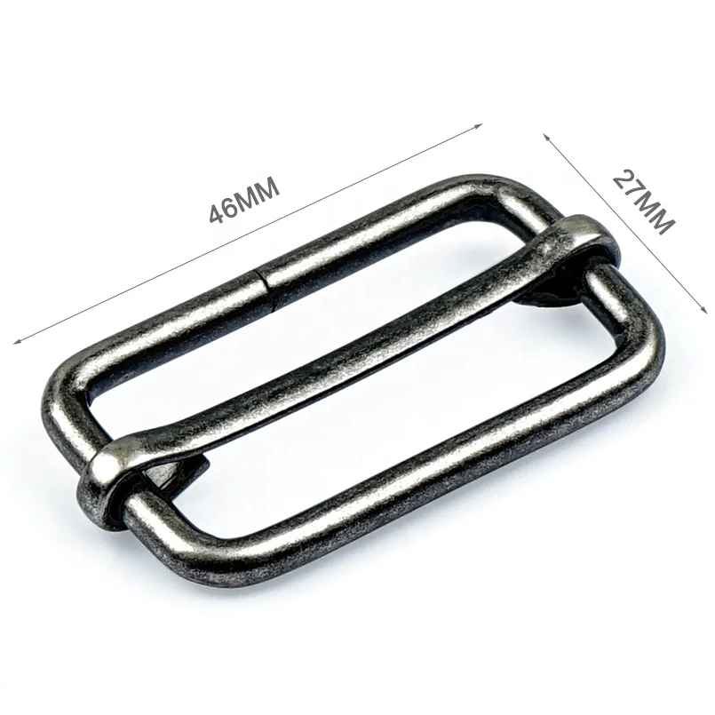 Bag Hardware Manufacturer 1.5 Inch Bronze Irom Metla Buckle, Tri Glide Metal Adjustable Bag Buckle