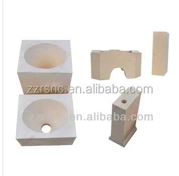 Высокое качество низкая цена AZS ER1681 огнеупорного кирпича плавленых литых огнеупорный кирпич якорь