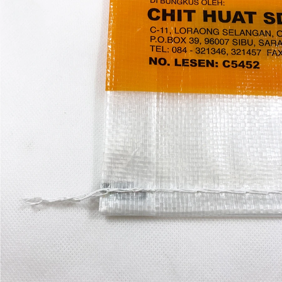 
MINCHENG big factory sale high quality plastic bags color printing bopp laminated 10kg printed pp woven rice sack 