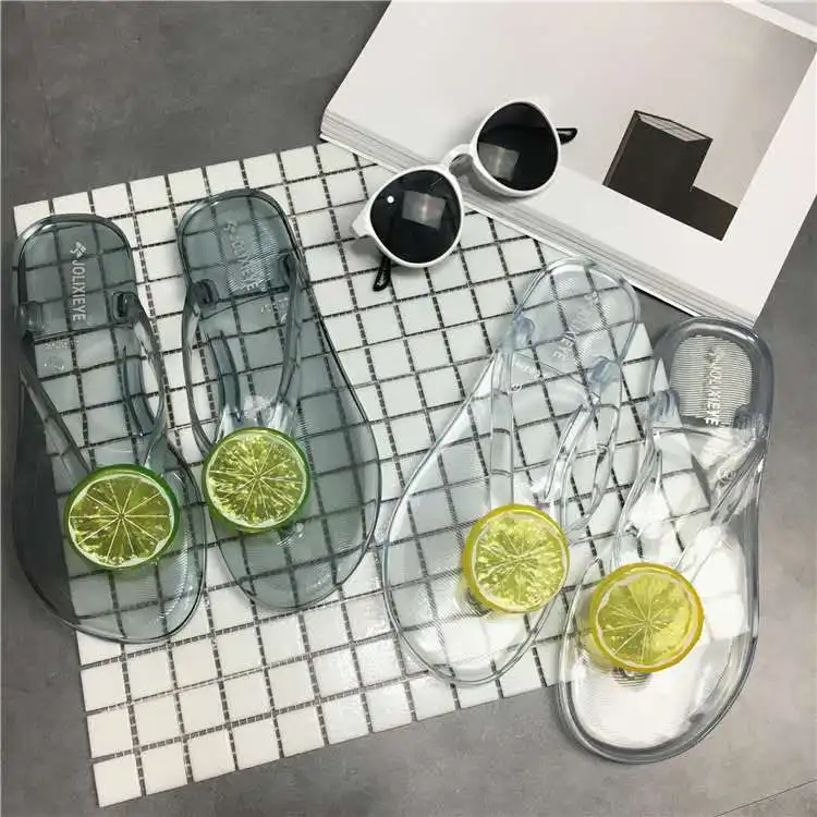 High Quality Flat Jelly Beach Summer Wholesale Women PVC Flip Flop slipper