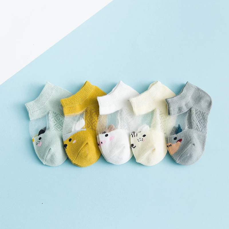 Solid candy color short cotton baby socks soft cute and breathable