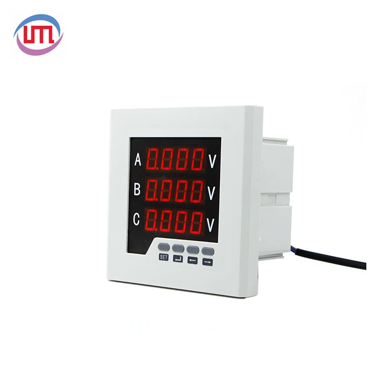 2018 горячие товары amp метр Цифровой Красный цвет Панель напряжение запись вольтметр Лучшая цена на продажу