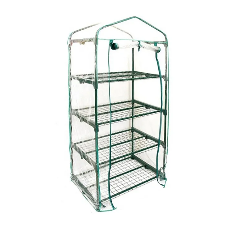 
4 Tier Portable PVC Greenhouse Mini Garden Greenhouse 